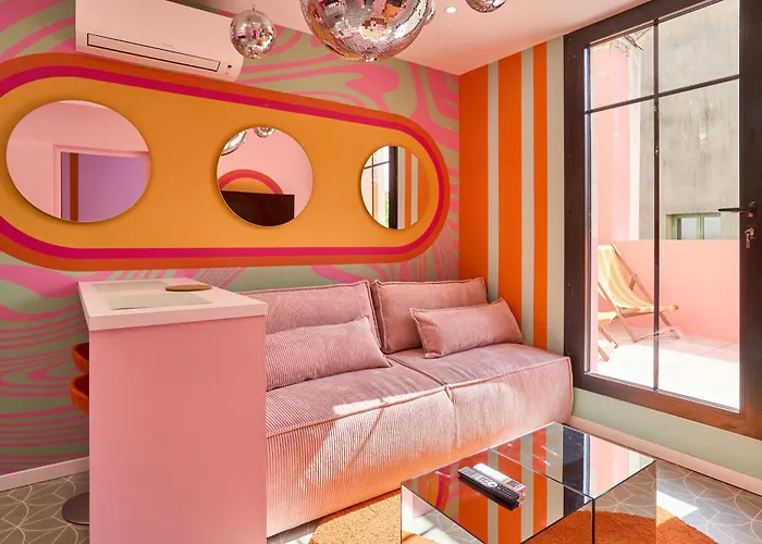 Daire La Orange - Disco - Proche Cite Medievale Et Centre A Pied